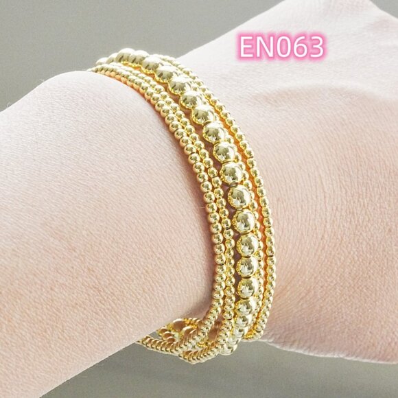 Enewton Gold Bead Five-Piece Bracelet Set